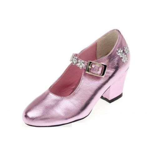 Souza Schoentjes Hoge Hak Madelaine, Roze Metallic