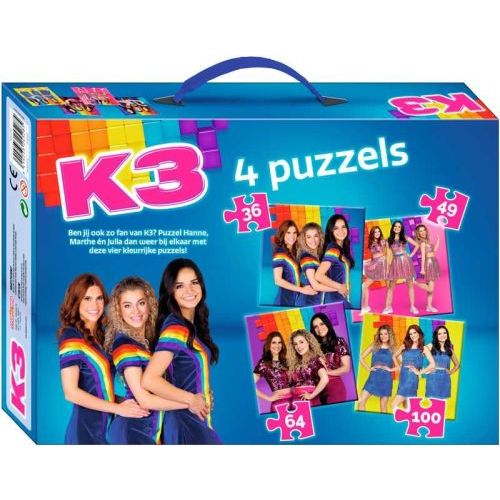 Studio 100 K3 Puzzel - 4 in 1 (07303241) - B-Toys Keerbergen
