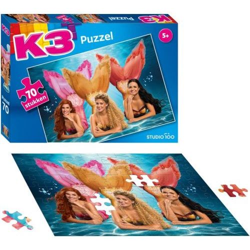 Studio 100 K3 Puzzel 70stuks - Lied van de Zeemeermin (07303310) - B-Toys Keerbergen