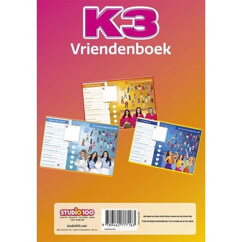 Studio 100 K3 Vriendenboek (07303295) - B-Toys Keerbergen