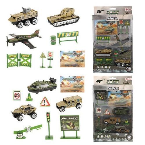 Toi-Toys ARMY Set Metal Voertuigen + Acc 2ass.