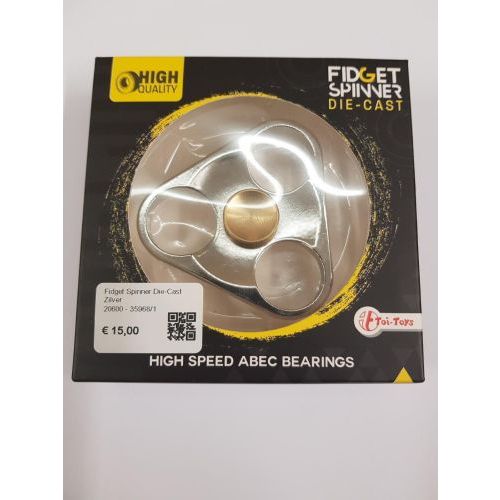 Toi-Toys Fidget Spinner Die-Cast Zilver