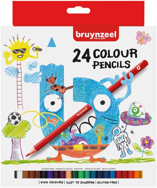Bruynzeel Bruynzeel Kids Kleurpotloden - 24 stuks (28421021) - B-Toys Keerbergen