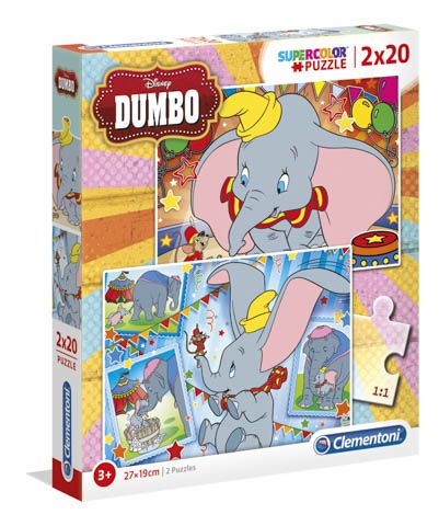 bibliotheek Ver weg Wreed Clementoni Dumbo 2x20 stukjes (24756) - B-Toys Keerbergen