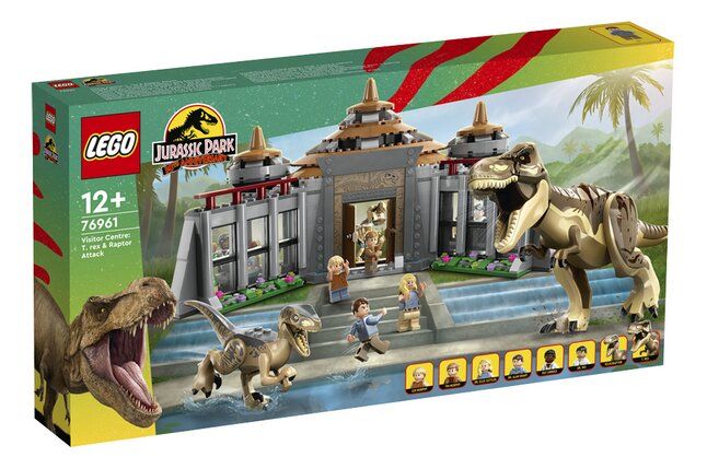 Lego Bezoekerscentrum: T-Rex & Raptor Attack (76961) - B-Toys Keerbergen