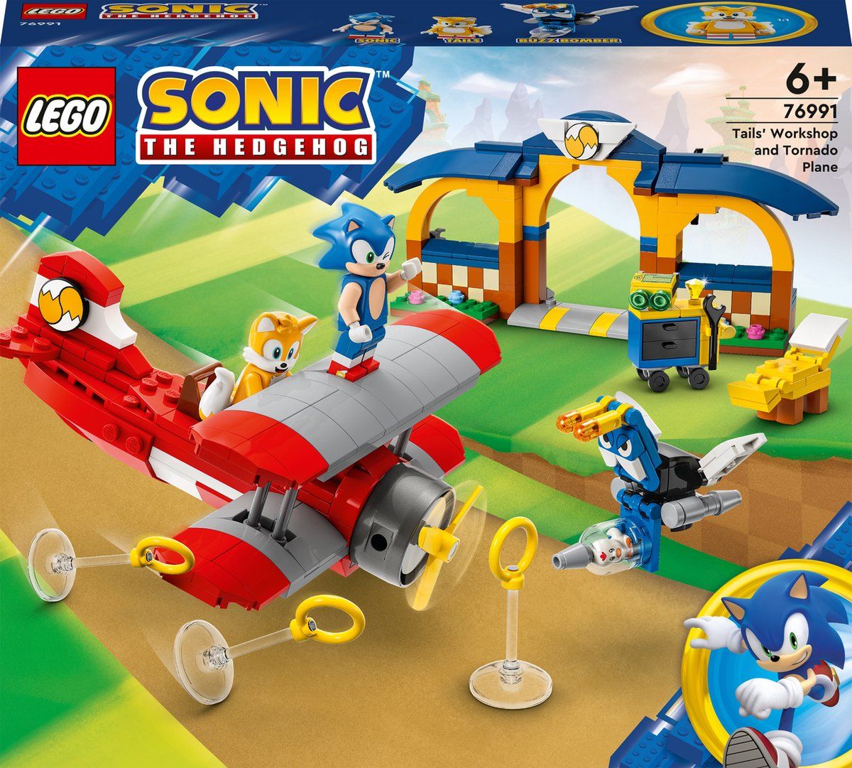 Lego Tail's Werkplaats & Tornado's Vliegtuig (76991) - B-Toys Keerbergen