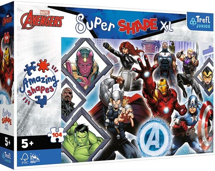 Trefl Marvel: Favoriete Avengers Puzzel 104 XL (31550018) - B-Toys Keerbergen
